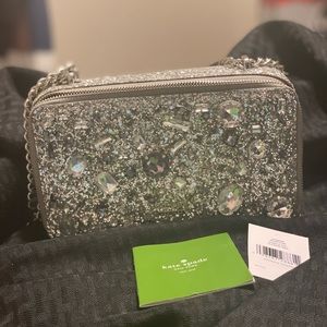 Kate Spade gem and glitter chain bag